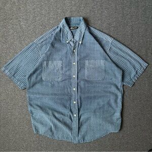 Men's Blue Checkered Shirt